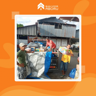 Distribusi Buku ke Aboru Untuk Pojok baca